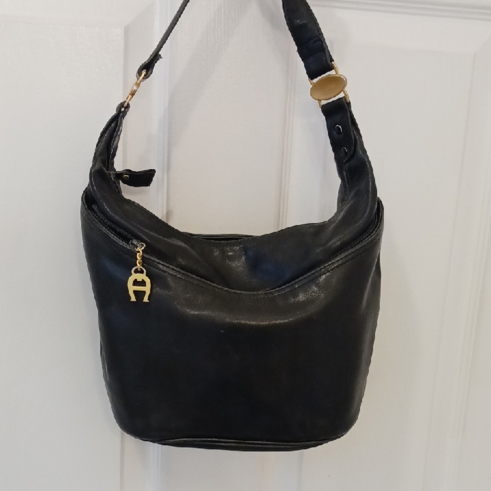 Etienne Aigner Leather Shoulder Hobo Bag